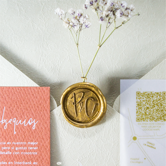 Invitación de boda artesanal – Modelo Pame & Coco | Marco Weddings