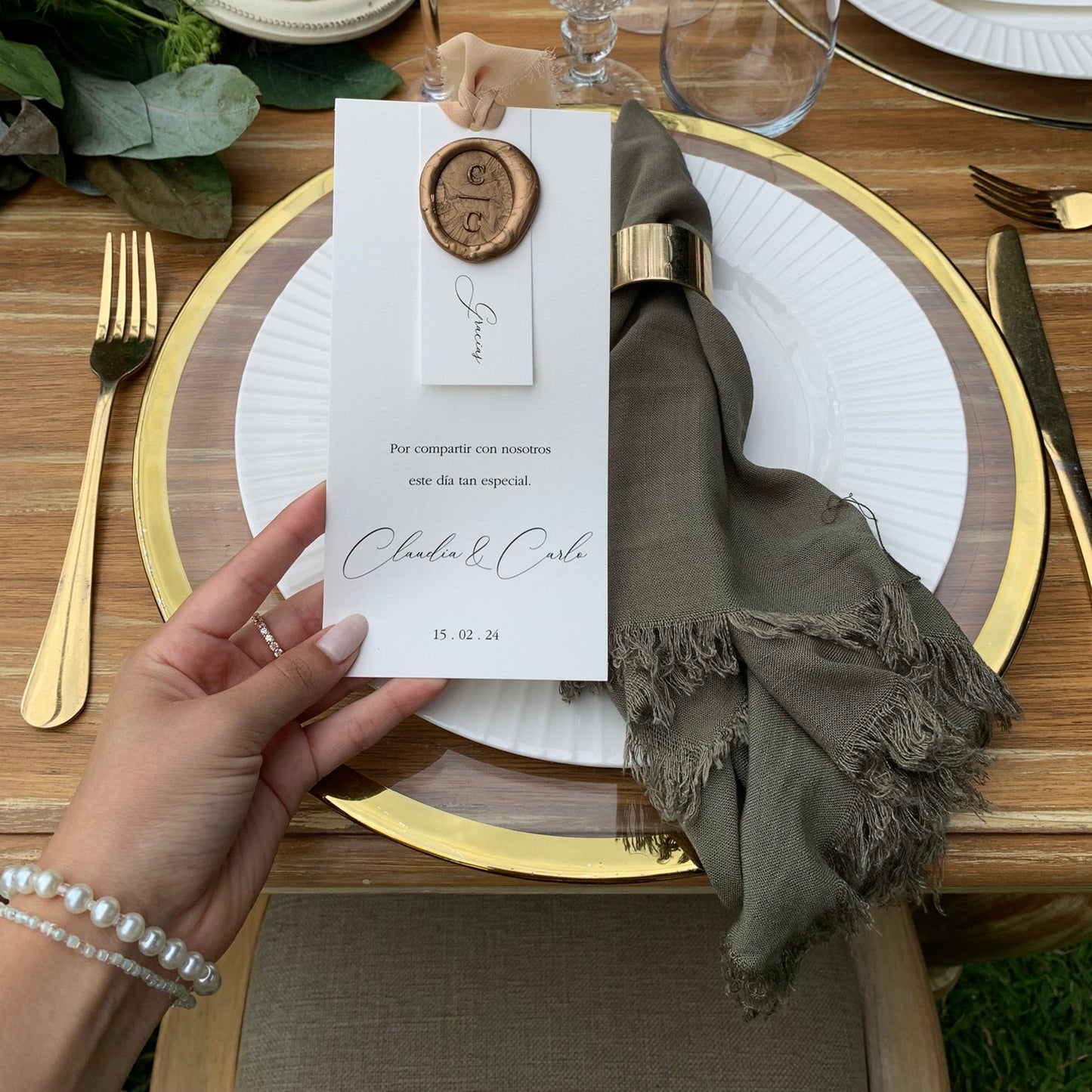 👉 Sellos de Lacre Personalizados – Modelo Ovalado 24x34 mm (Color Dorado)