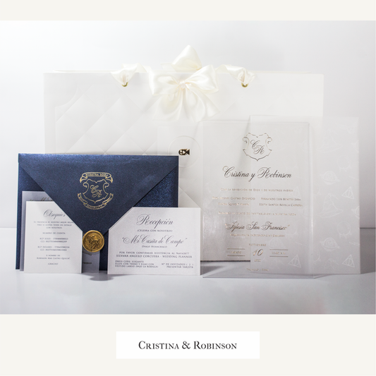 Invitaciones de Boda de Lujo – Modelo Cristina & Robinson ✨