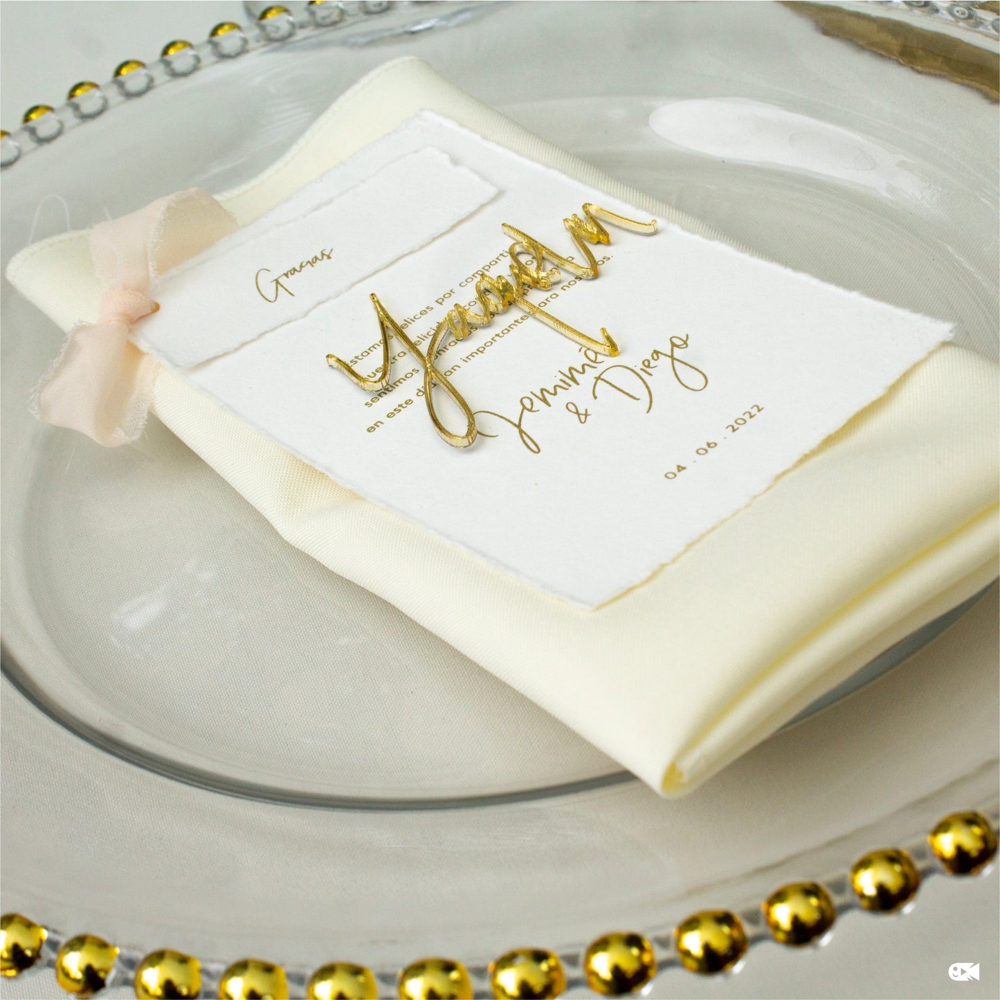 Paquete de Invitaciones y Branding Integral para Bodas – Marco Lujan Cenas