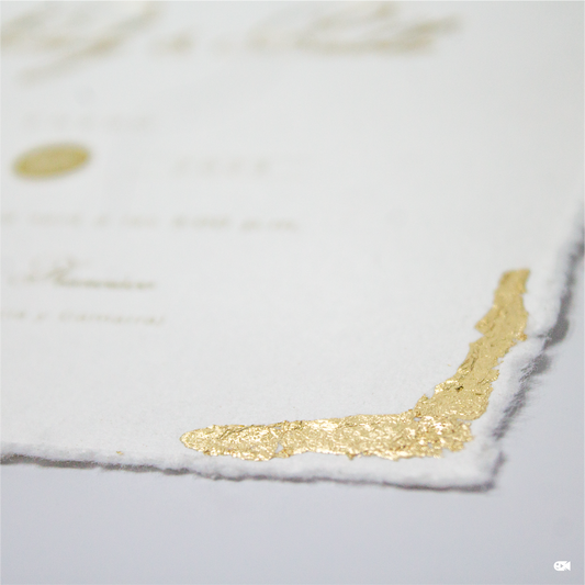 Invitación de boda en papel de algodón – Modelo Nataly & Pablo | Marco Weddings
