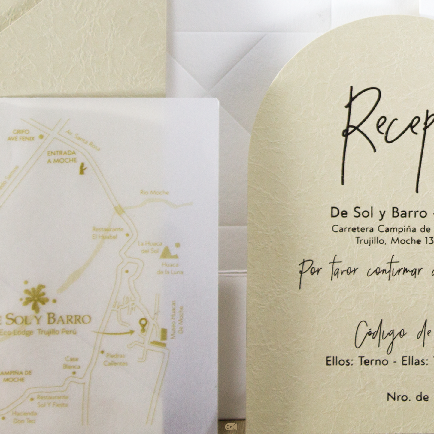 Invitación de boda artesanal – Modelo Pame & Coco | Marco Weddings