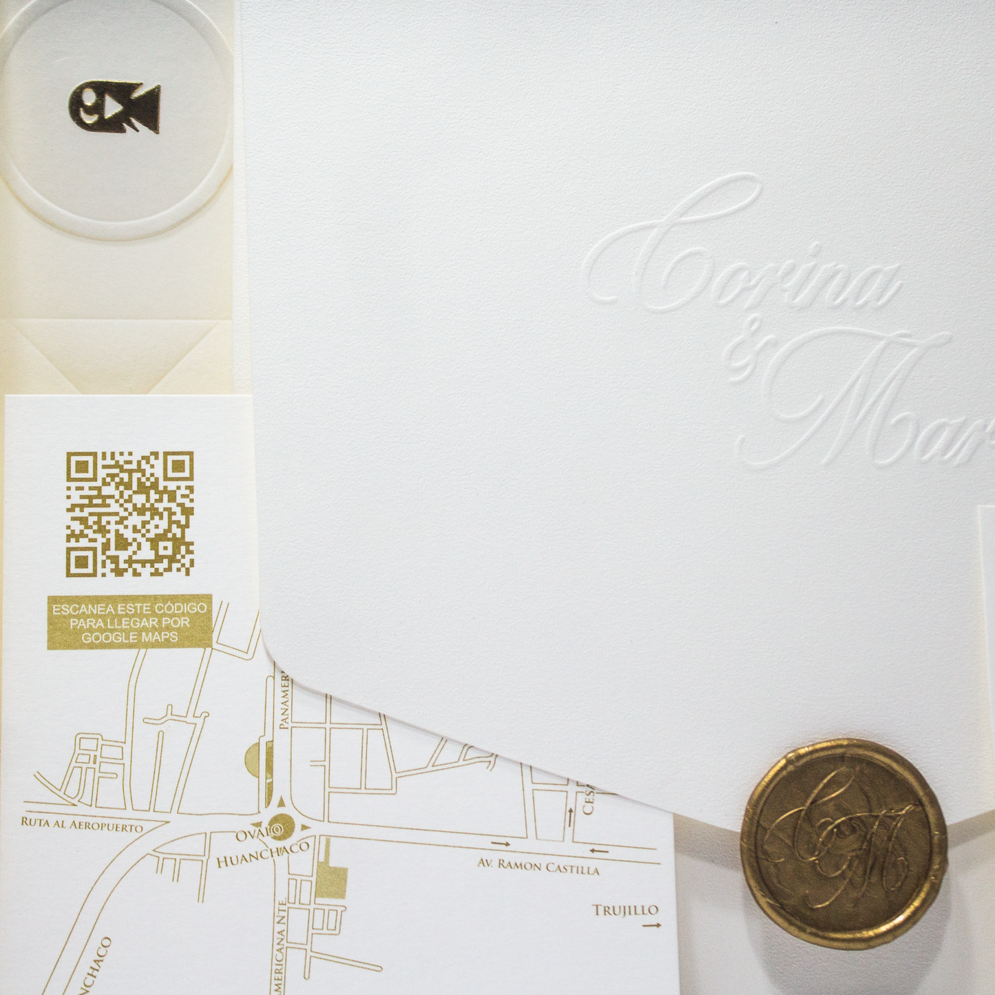 Invitación de boda floral – Modelo Corina & Marco | Marco Weddings