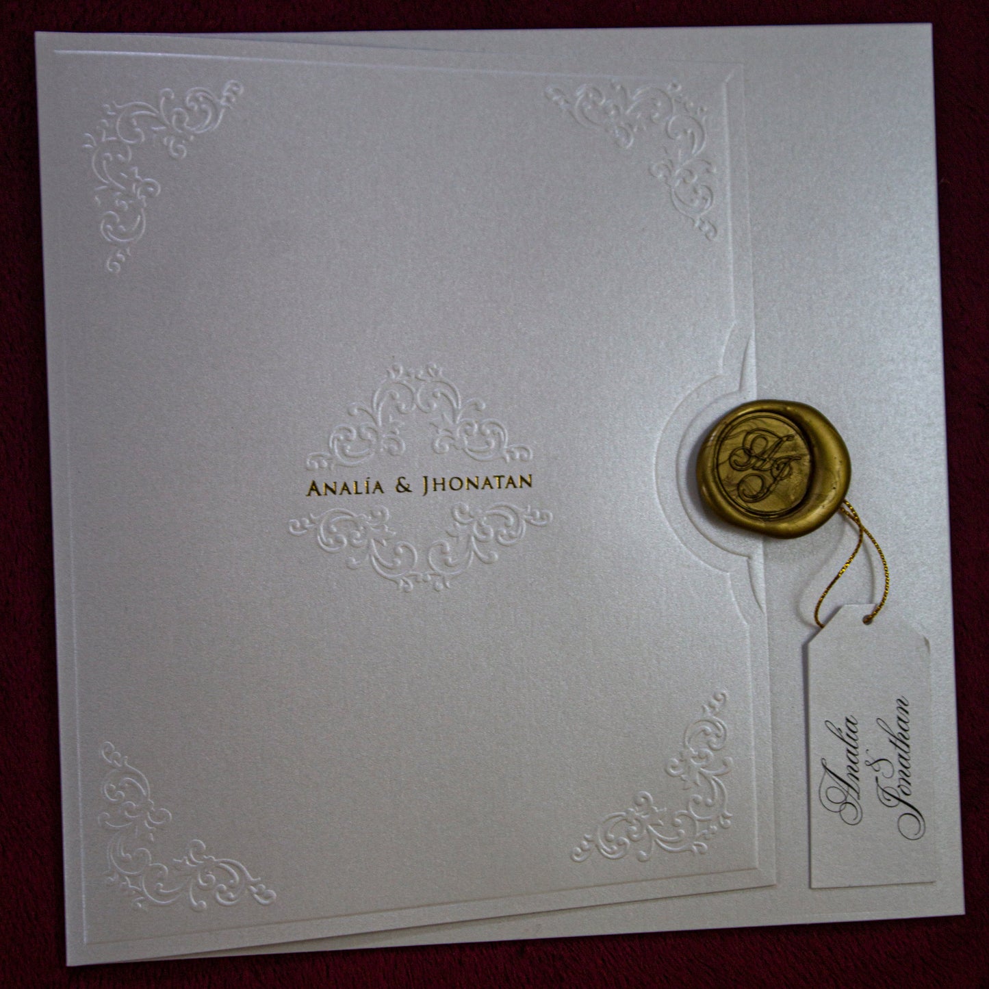 Invitaciones Caladas de Lujo para Bodas Elegantes – Marco Lujan Cenas