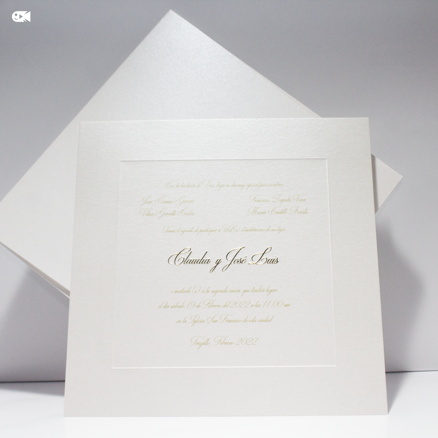Invitación de boda clásica – Modelo Claudia & José Luis | Marco Weddings